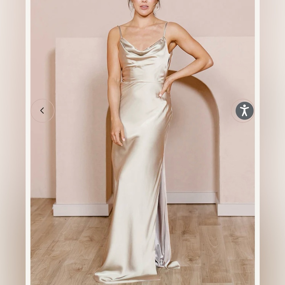 Revelry Nadia Satin Dress - Size 2
